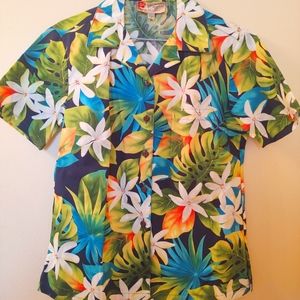 Hilo Hattie Women's Hawaiian Shirt Size S